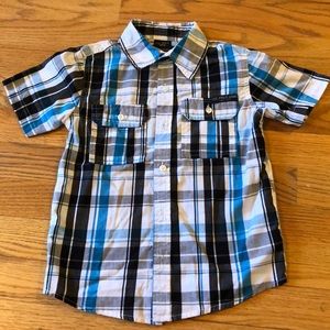 Boys striped button up dressy shirt